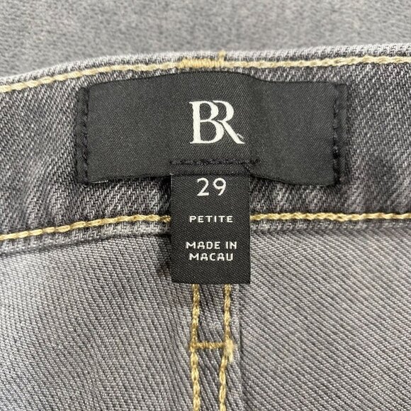 Banana Republic Gray Womens Size 29 Petite Straight-Leg Stretch Jeans - Picture 4 of 15